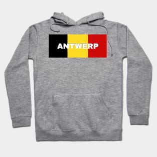 Antwerp City in Belgian Flag Hoodie